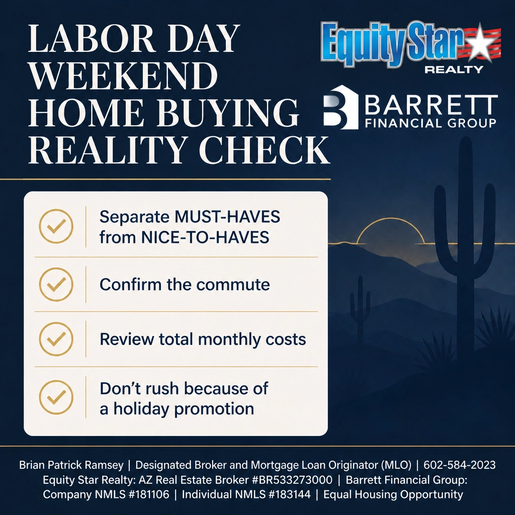 Labor Day Weekend Home-Buying Reality Check: Shop Smart, Not Under Pressure